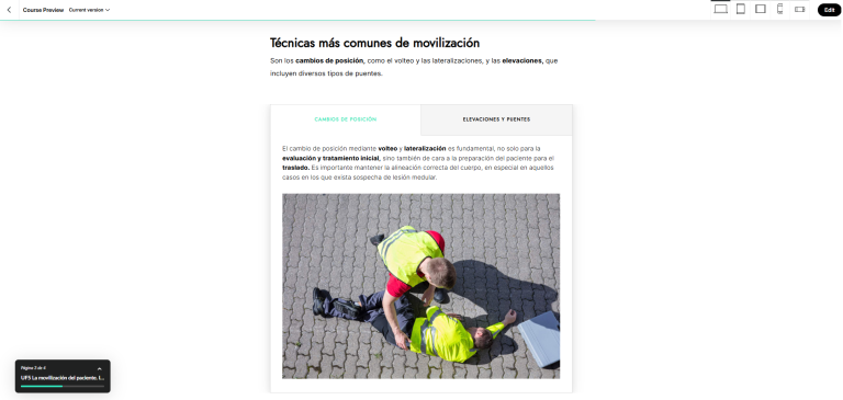 Curso Evacuación y traslado de pacientes - 12