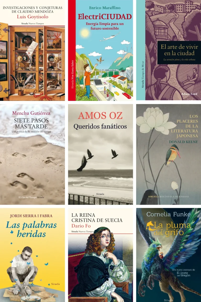 Portadas de libros de la editorial Siruela en los que hice trabajo de corrección ortotipográfica